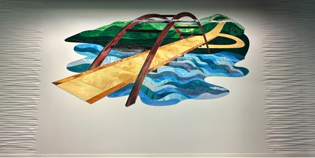 Completed art wall installation